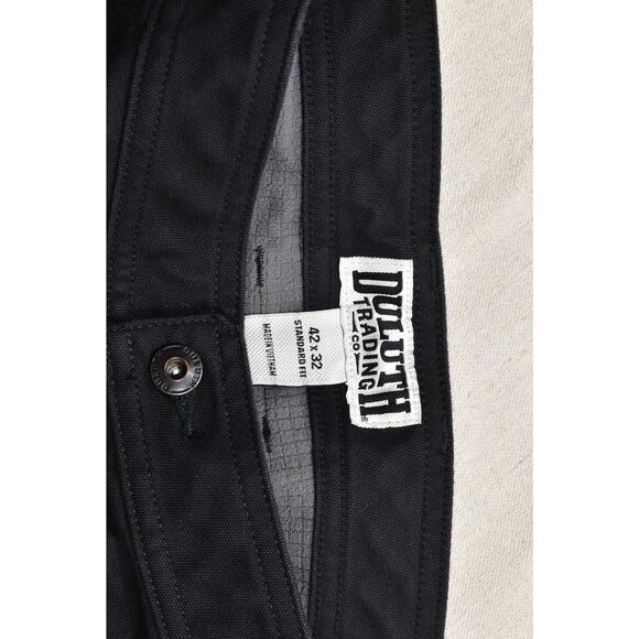 Duluth Trading Co. Men's 42x32 Flex Fire Hose Black Carpenter Pants Lined Winter - Picture 5 of 8